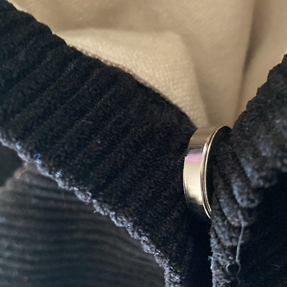 Black Corduroy Tote Bag, EUC - Picture 4 of 5